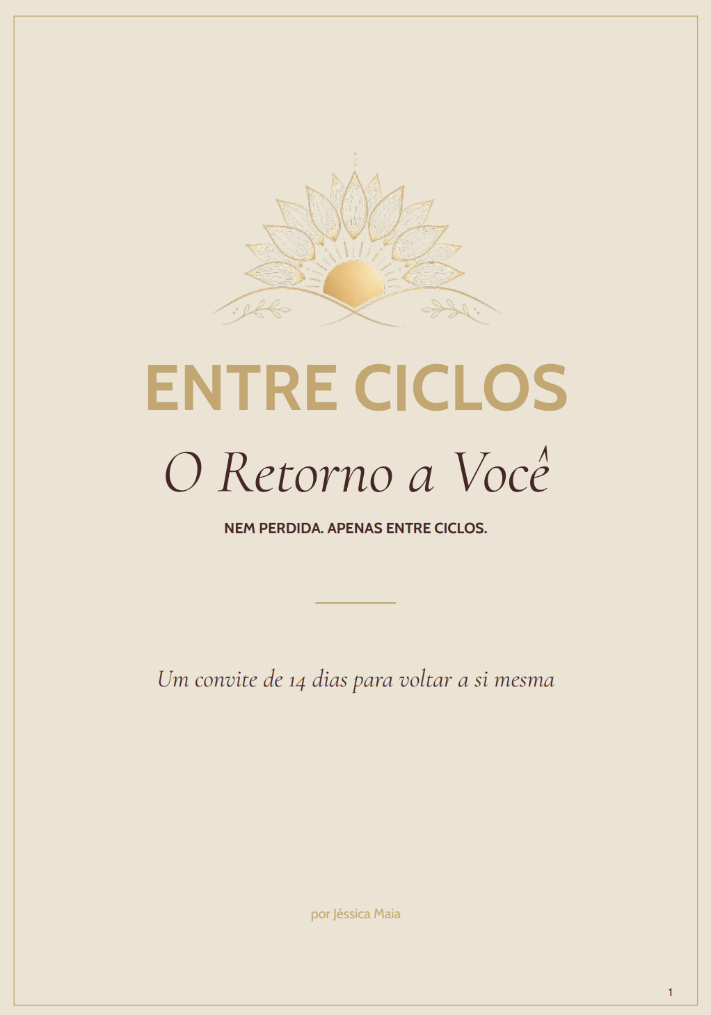 Guia digital Entre Ciclos — O Retorno a Você